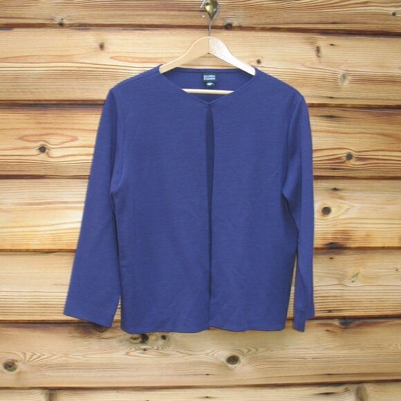 Eileen Fisher Wool Blend Cardigan Top - Picture 1 of 7